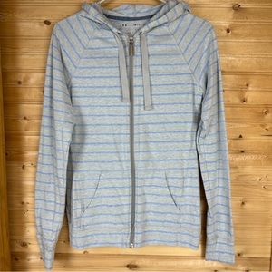 Under Armour Heat Gear Zippered Hoodie Size Small Semi-Fitted & Lightweight